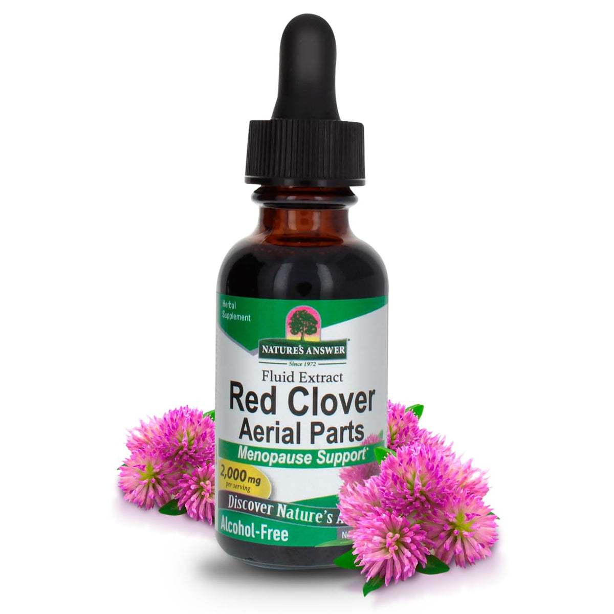 Nature's Answer red clover extract bottle front for daily wellness