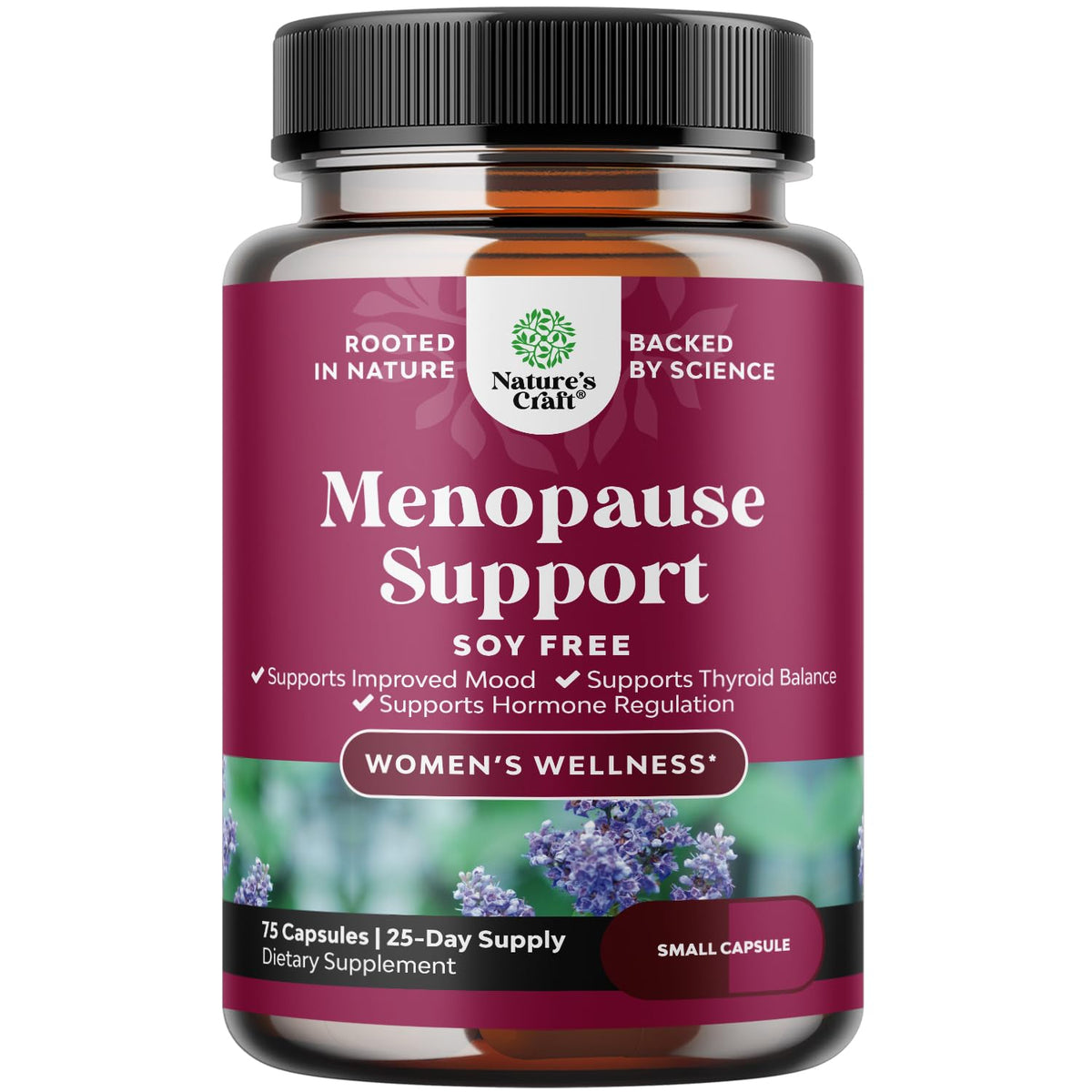 Natures Craft Complete Herbal Menopause bottle front supports gentle hormonal balance.