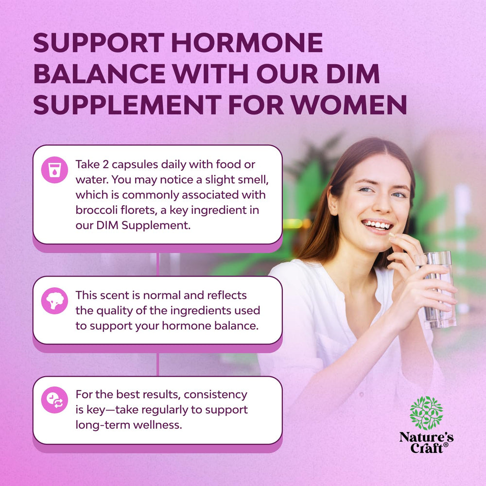 Natures Craft DIM capsules ready for daily support of mood and vitality