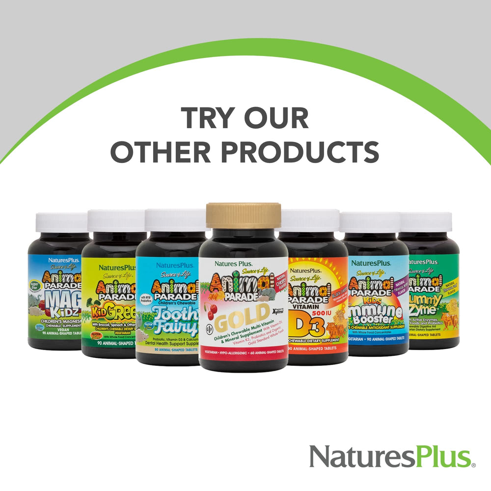 Nature's Plus Ape KidGreenz on a kid's morning routine desk scene.