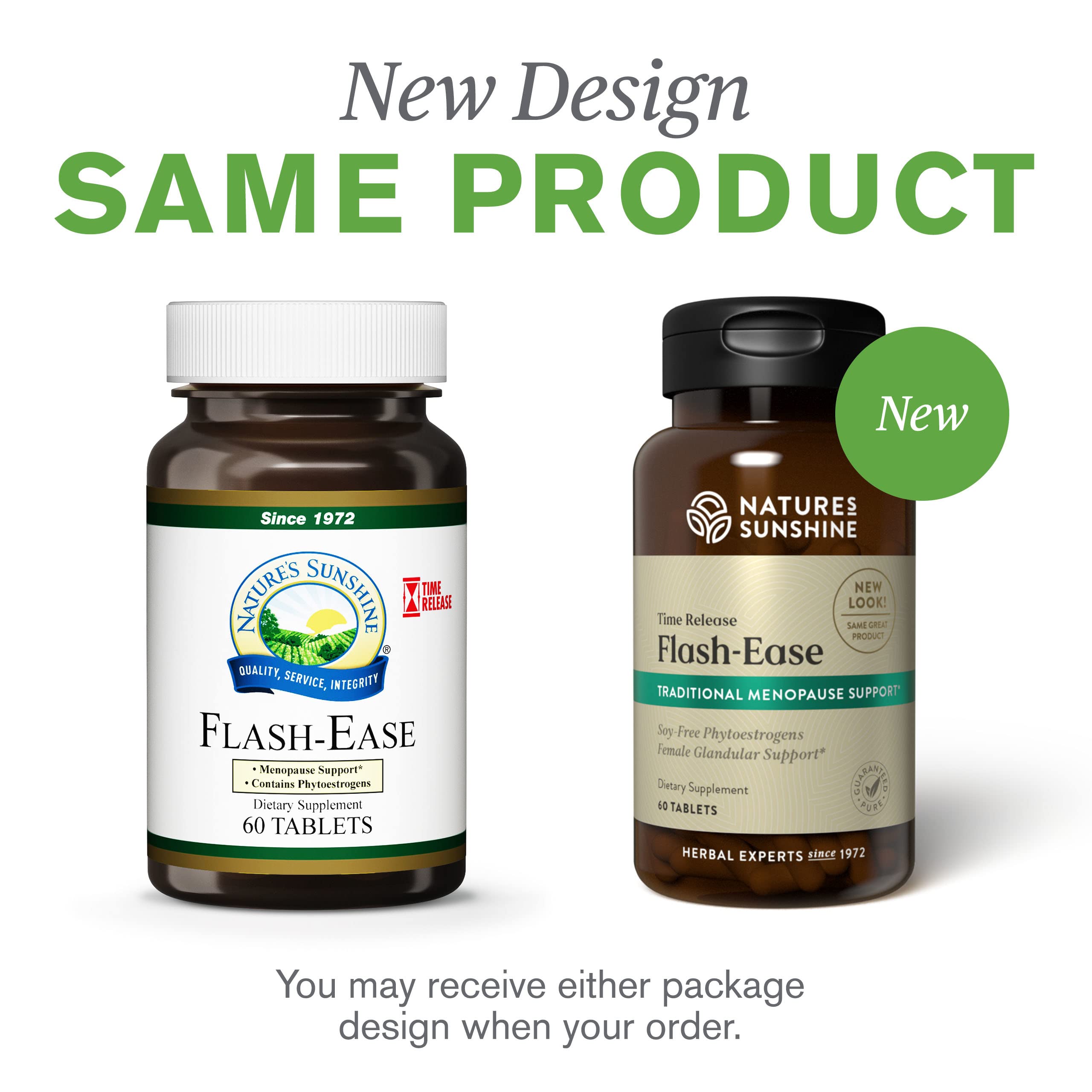 Packaging scene of Nature's Sunshine Flash Ease TR conveys trusted wellness.