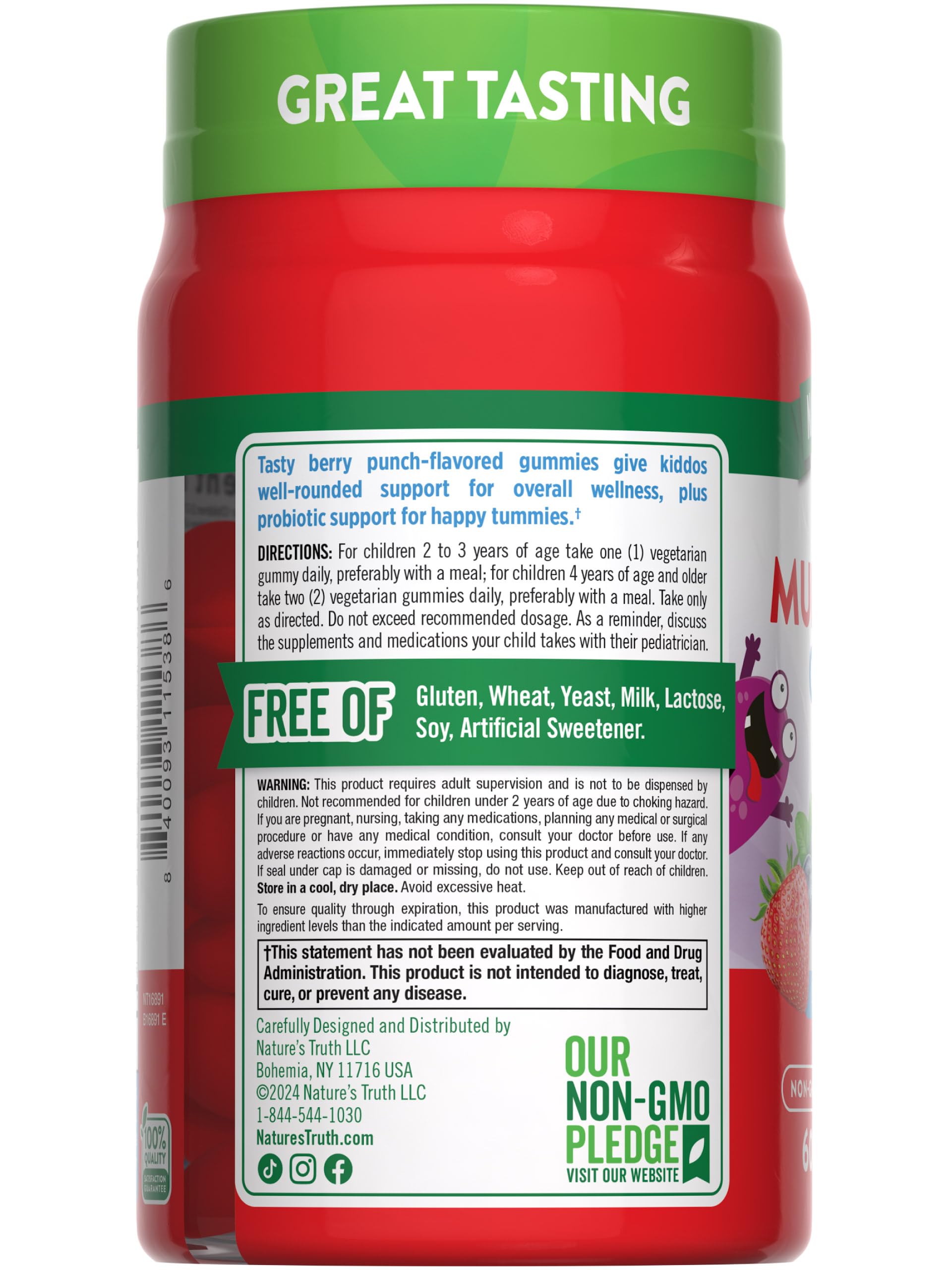 Kid-friendly chewable gummies inviting daily use