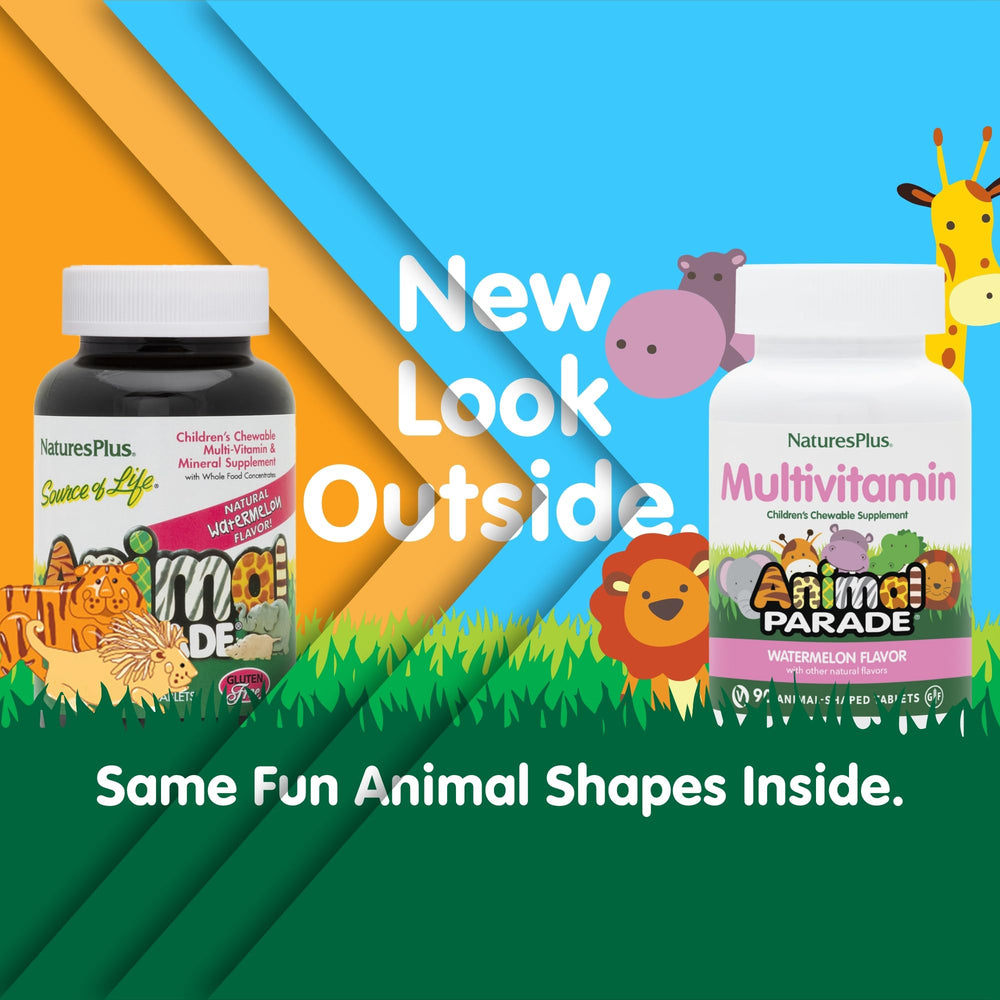 Animal Parade chewables shaped like animals make vitamins fun for kids' daily routines