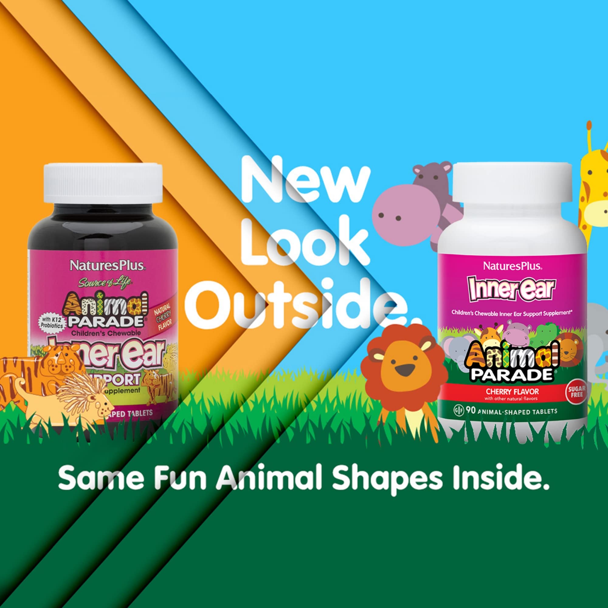 Animal Parade animal-shaped tablets make daily probiotic use appealing.
