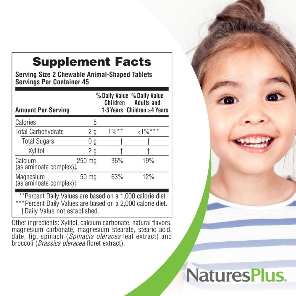 NaturesPlus Animal Parade daily-use supplement for growing bones and healthy development.