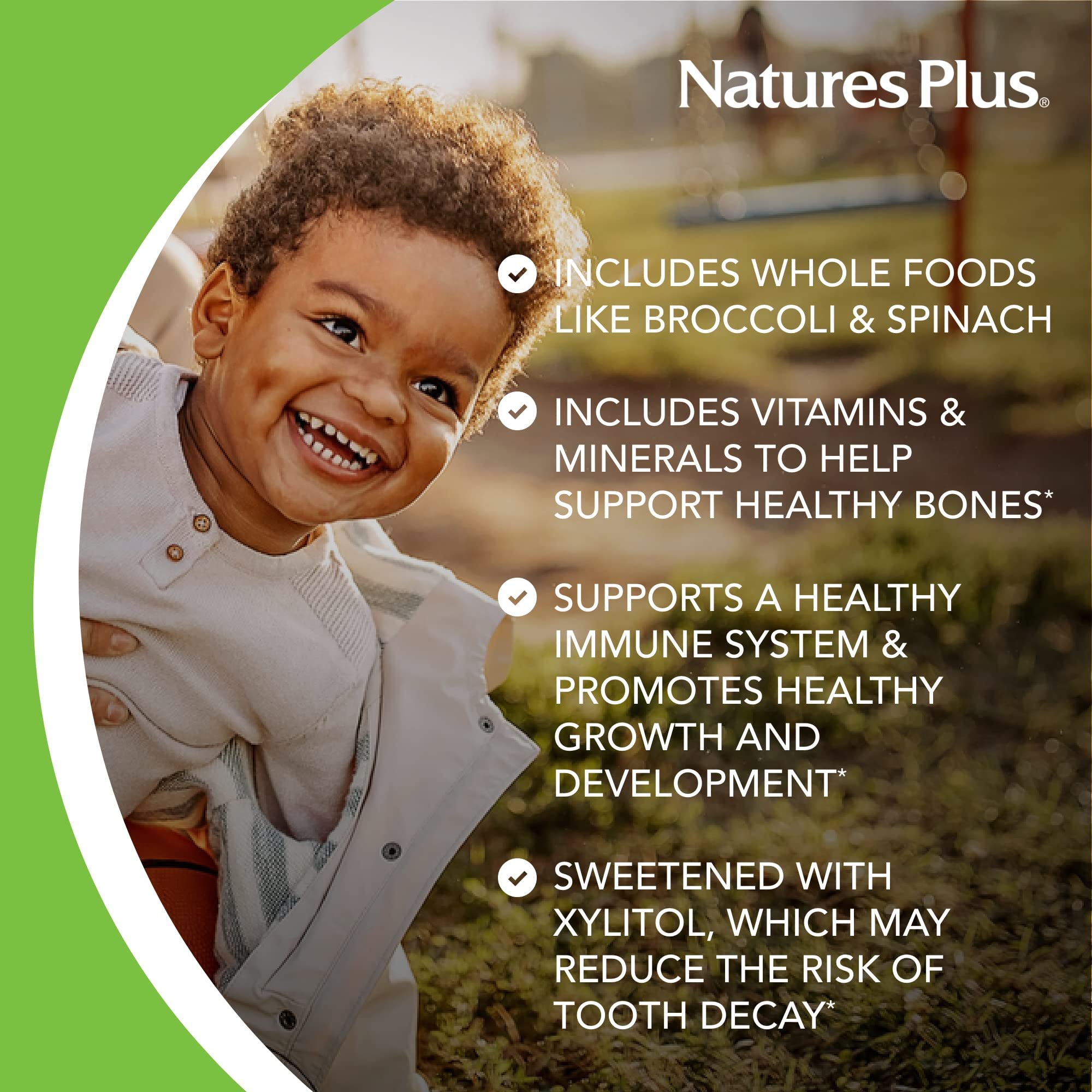 NaturesPlus Animal Parade flavors-cherry-orange-grape appeal to picky eaters with nutrition.