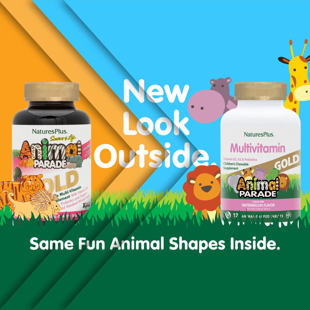 Nature’sPlus Animal Parade Gold promotes daily nutrition with probiotic and vitamin D3/K2 benefits