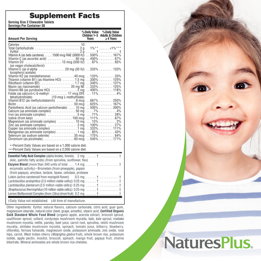 NaturesPlus Animal Parade Source of Life Gold packaging design emphasizes eco-friendly options.