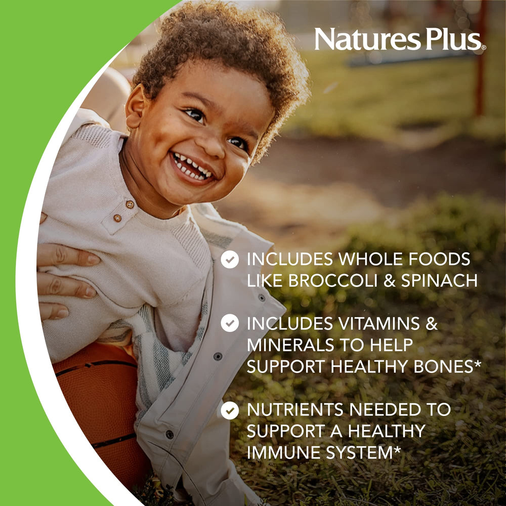 Nature's Plus Animal Parade label shows vegetarian and gluten-free options.