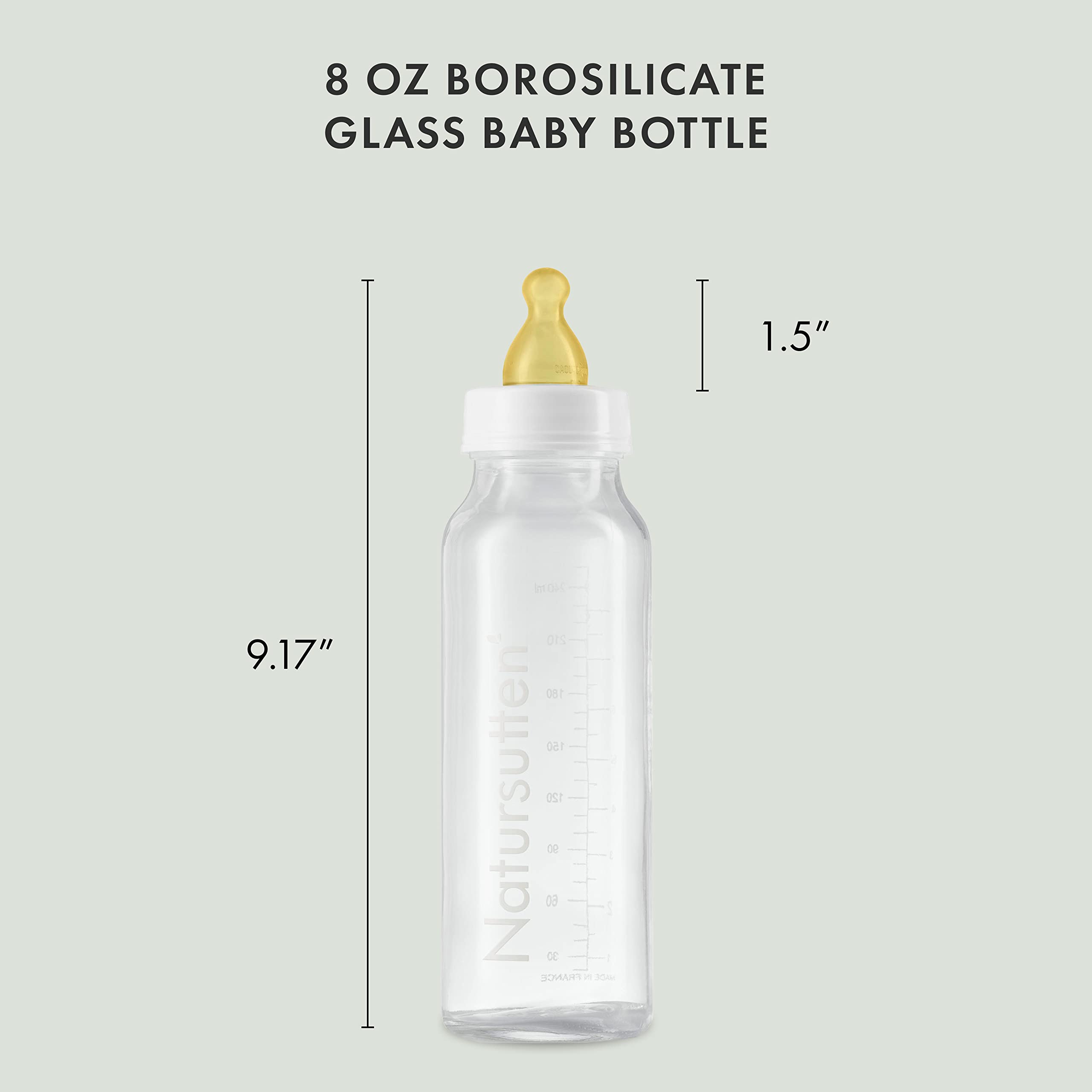 Natursutten borosilicate glass resists temperature changes
