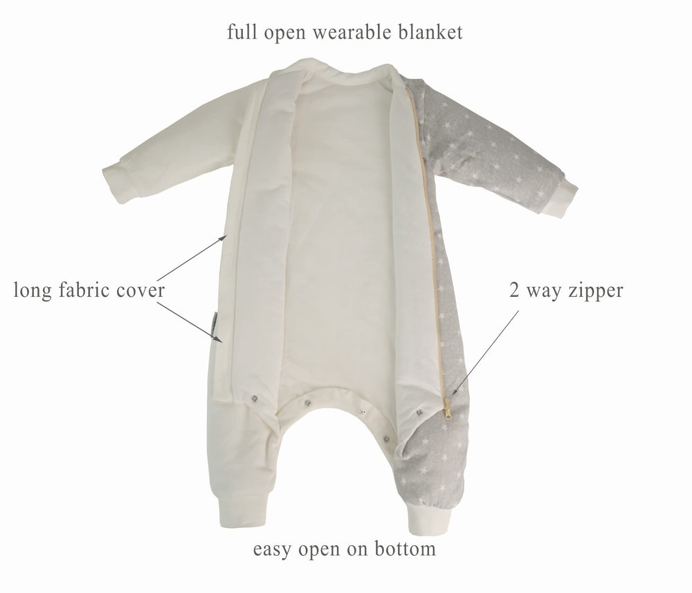 NATUZ 2.5 tog quilted-fill keeps baby comfortable in cooler rooms