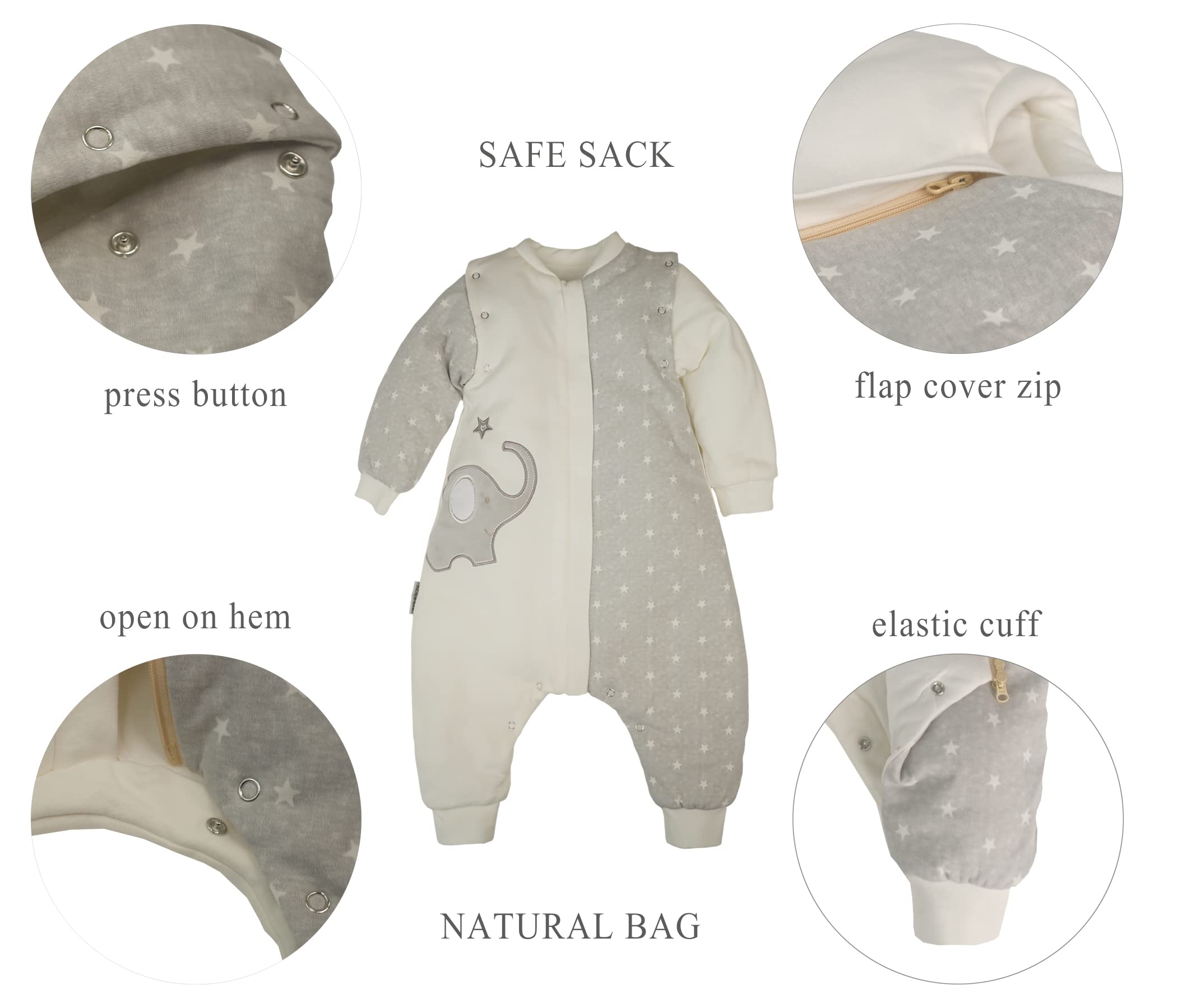 NATUZ blue-grey color sleeper demonstrates versatile winter-ready style