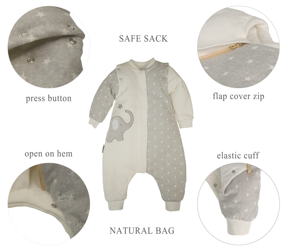 NATUZ blue-grey color sleeper demonstrates versatile winter-ready style