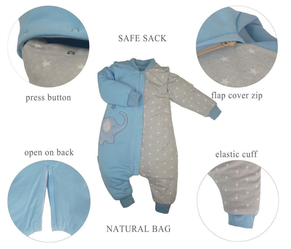 NATUZ 2.5 Tog wearable blanket for comfortable indoor warmth