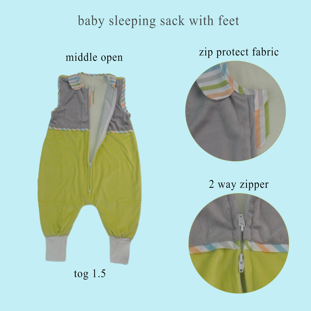 NATUZ wearable blanket supports safe sleep with freedom to move during play.