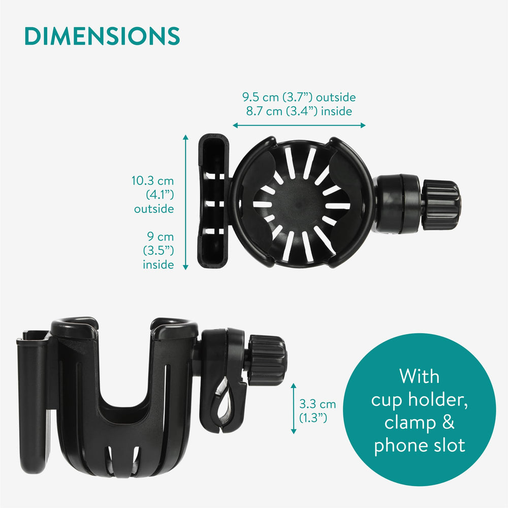 Navaris easy-install pram holder for quick setup.