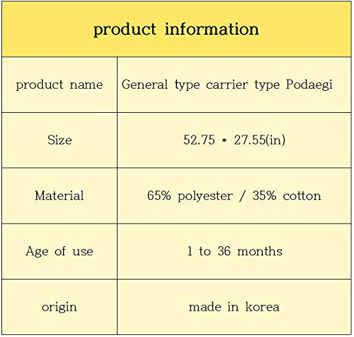 NAWANIS PODAEGI year-round use in nursery and travel