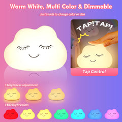 Nawchedo cloud night light color-changing option for mood lighting.