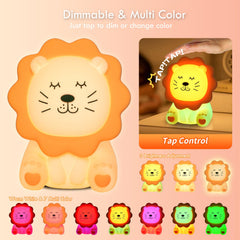 Nawchedo Lion Night Light showing 3-level dimming for flexible brightness