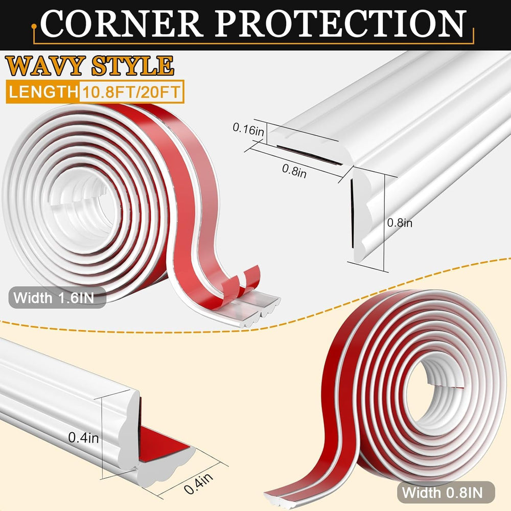 Nayotaa corner guard adapts from 90 to 180 degrees for any layout.