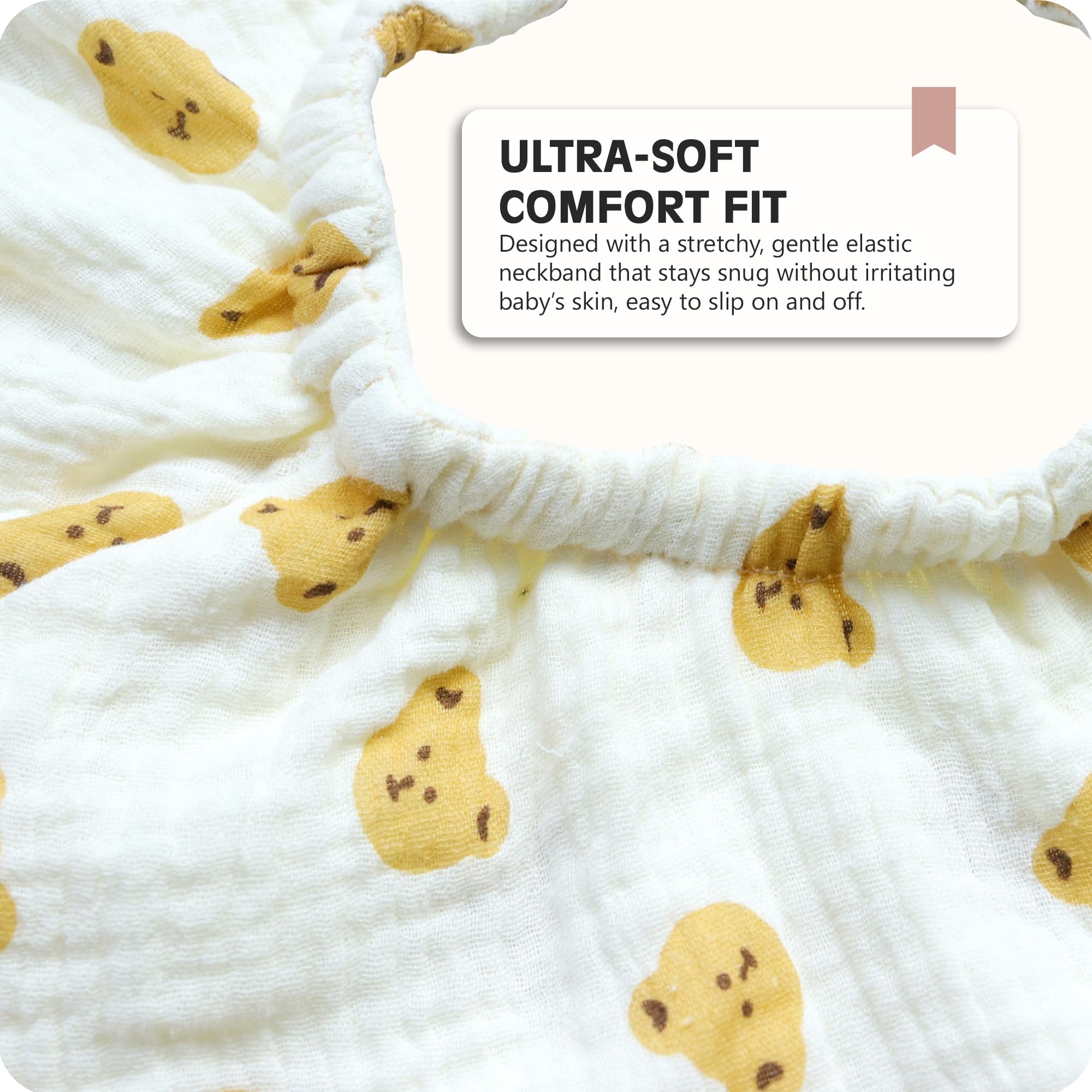 Naznooz machine washable bibs stay soft after washes