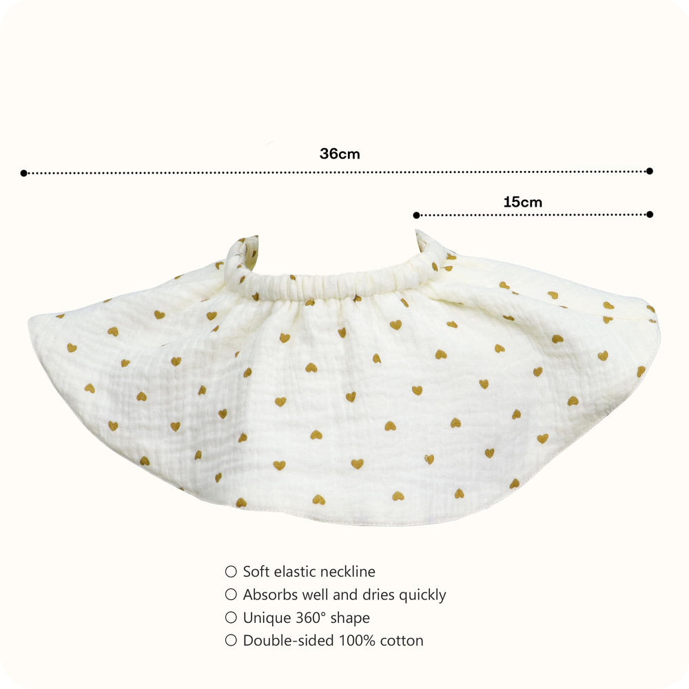 Naznooz hypoallergenic organic cotton bibs for delicate skin
