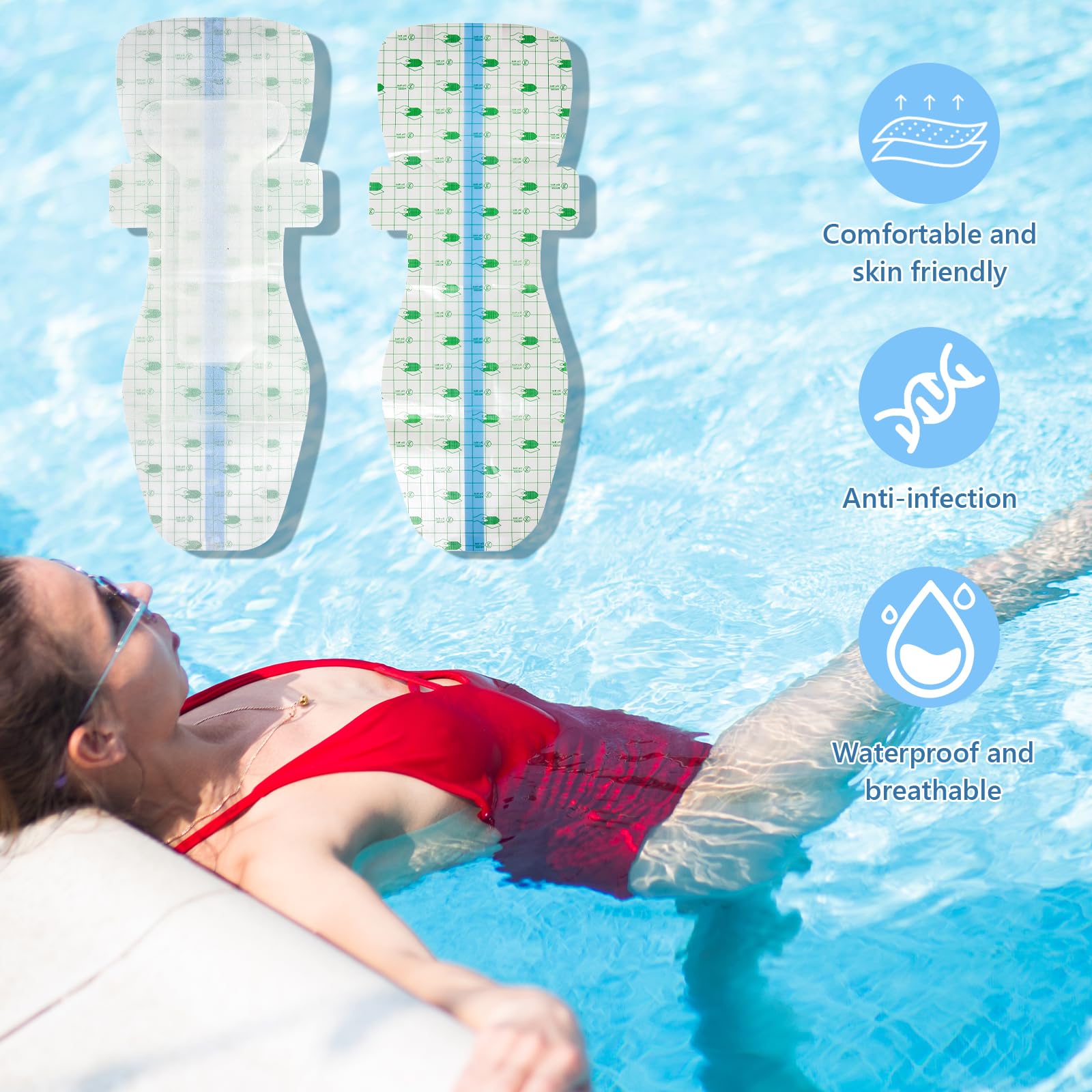 NCHEMDL discreet flat design keeps protection invisible during swimming sessions.