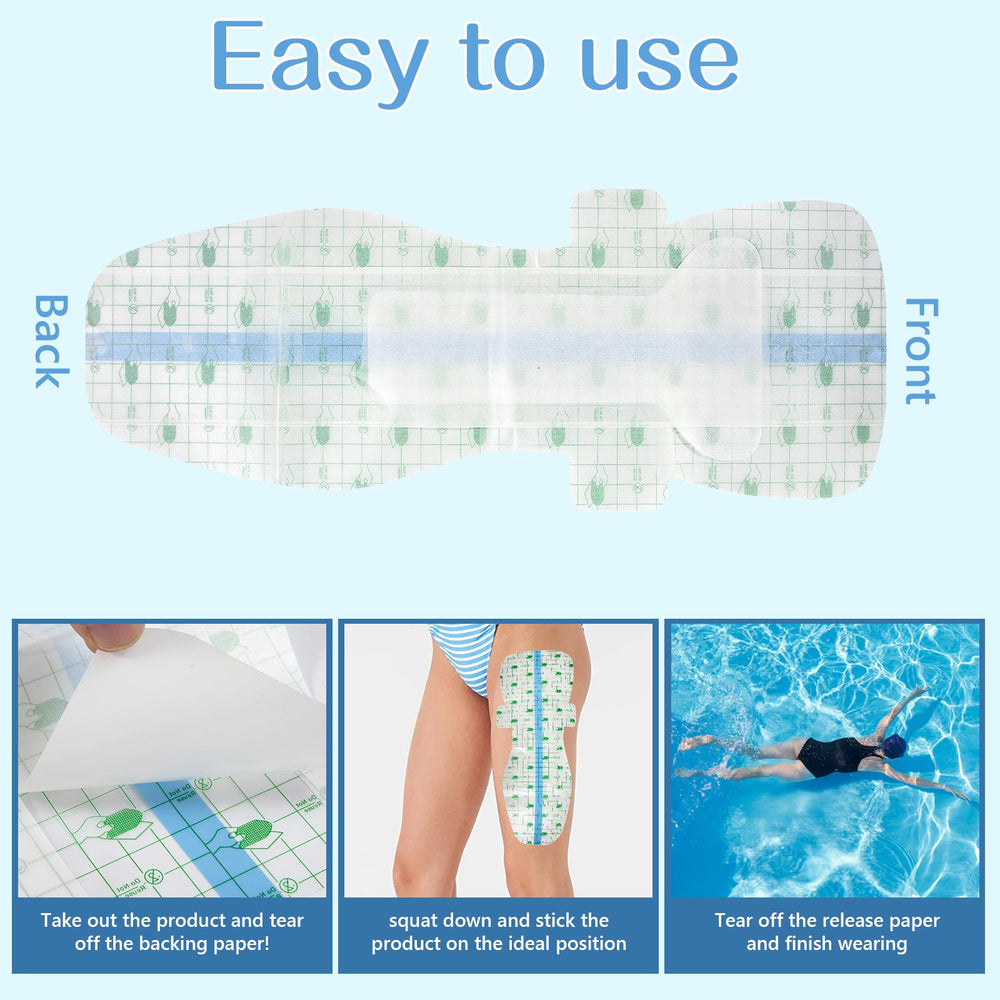 NCHEMDL swimming pad size 42x16 cm fits many bodies and trims easily.