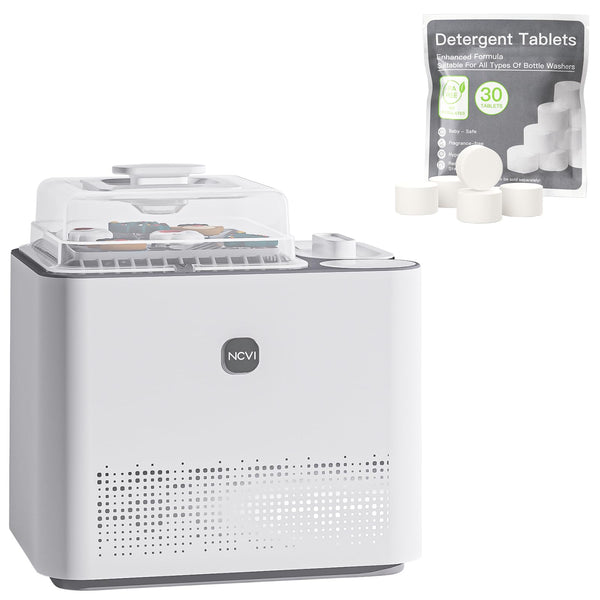 NCVI Baby Bottle Washer Pro with six-bottle capacity for busy families.