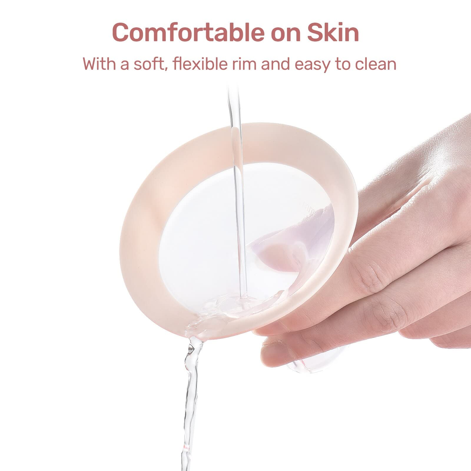 BPA-free NCVI flange material for safe daily use.