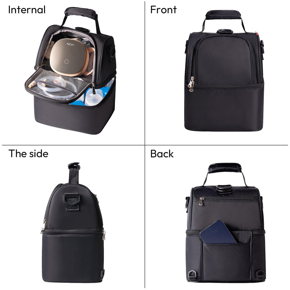 Back zipper pocket keeps valuables secure.