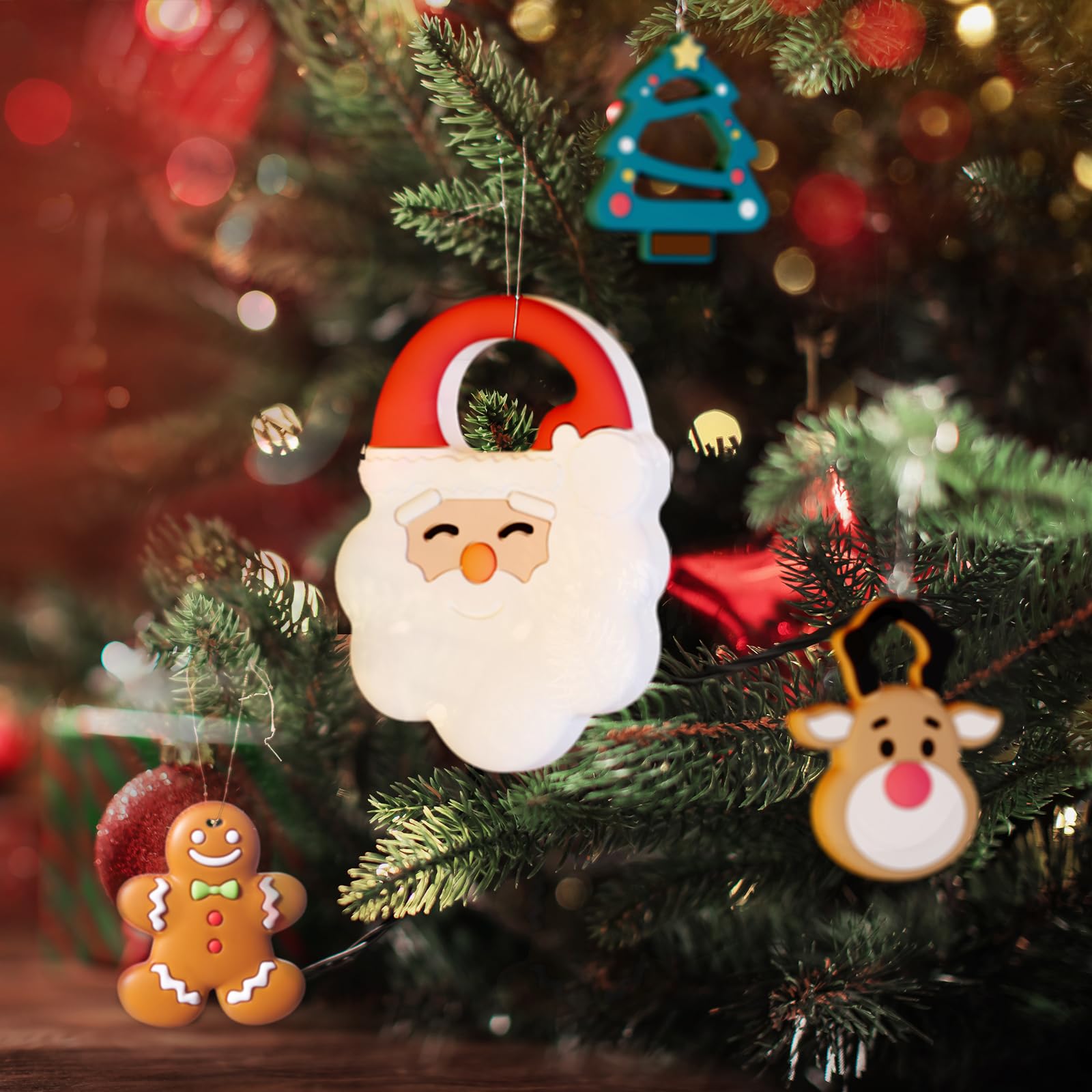 NCVI Christmas teether dishwasher-safe for easy cleaning.