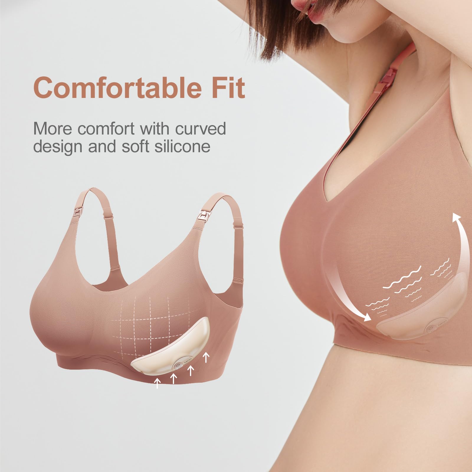 NCVI BPA-free massager safe for sensitive skin during breastfeeding