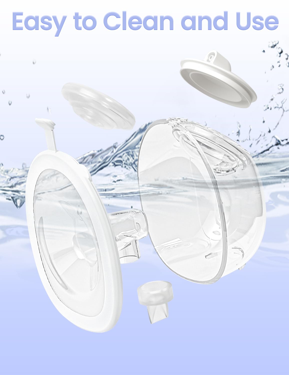 NCVI Sealed cups prevent backflow and keep pumping hygienic.