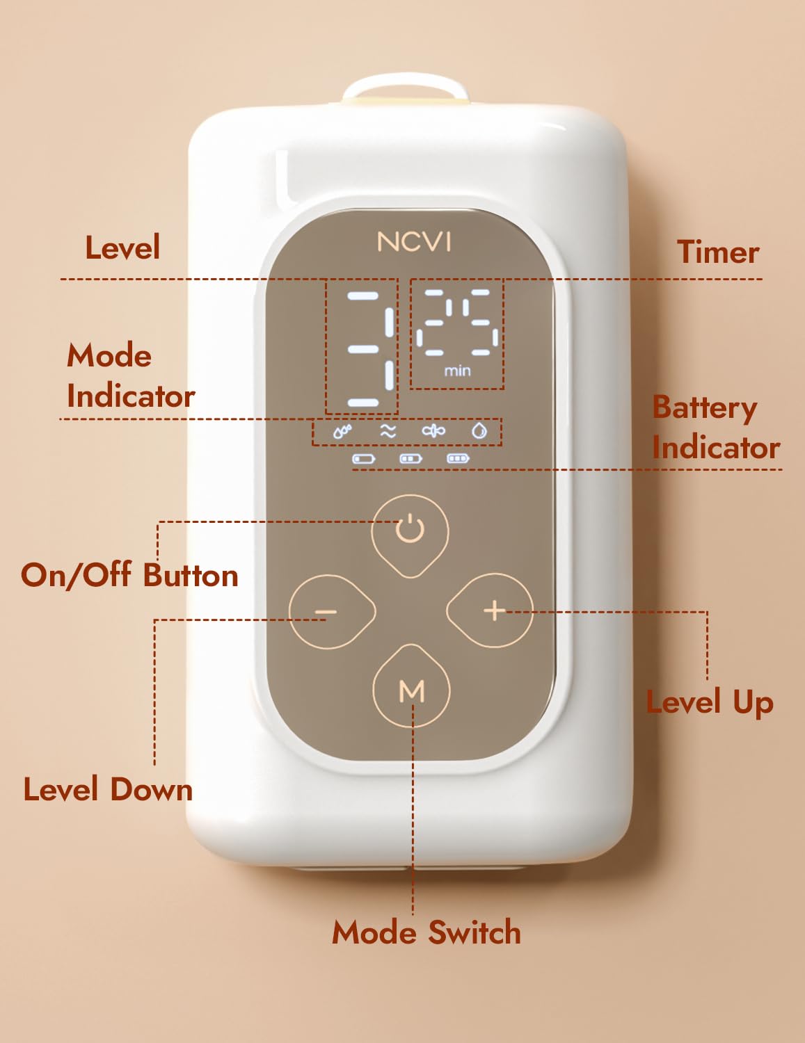 NCVI lightweight cups for portable, everyday pumping