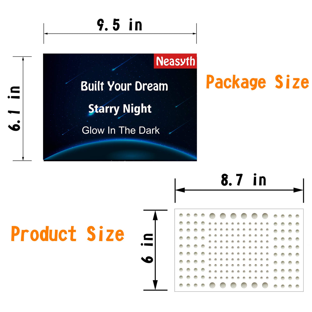 Neasyth starry bedroom decor highlights ceiling constellation look.