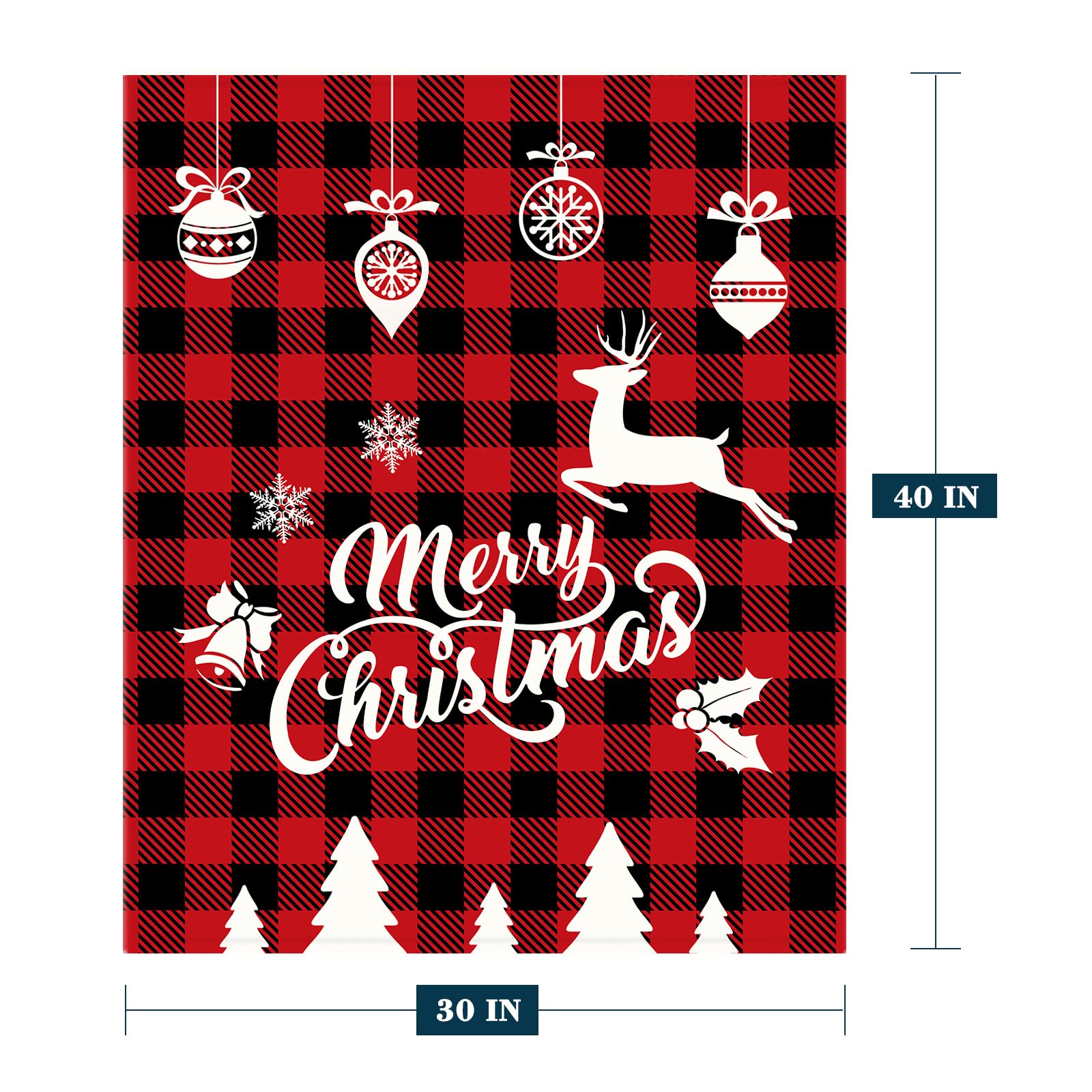 Neatee Living Christmas Baby Throw Blanket plaid pattern adds festive style