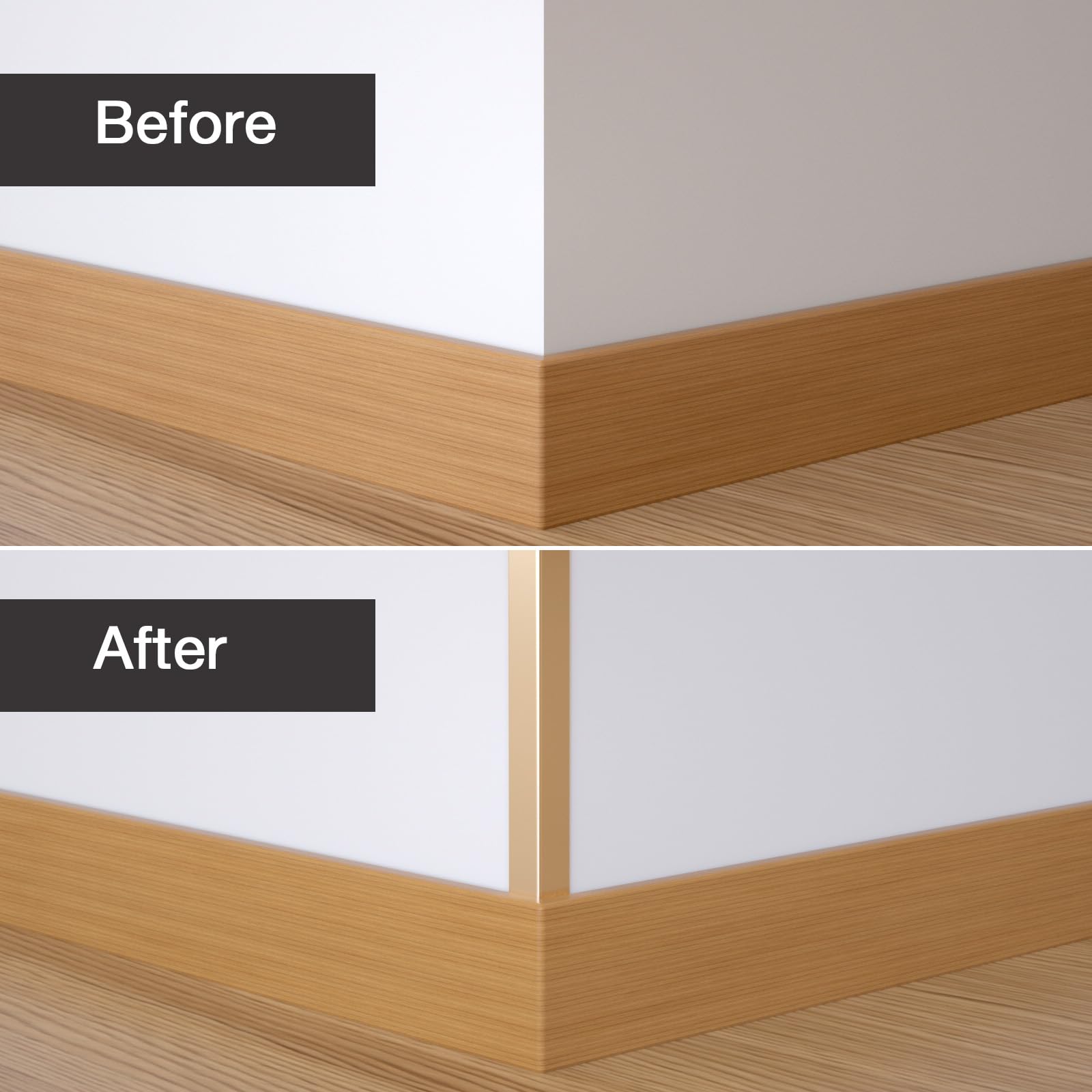 NeatiEase gold corner protector guards kitchen tile edges