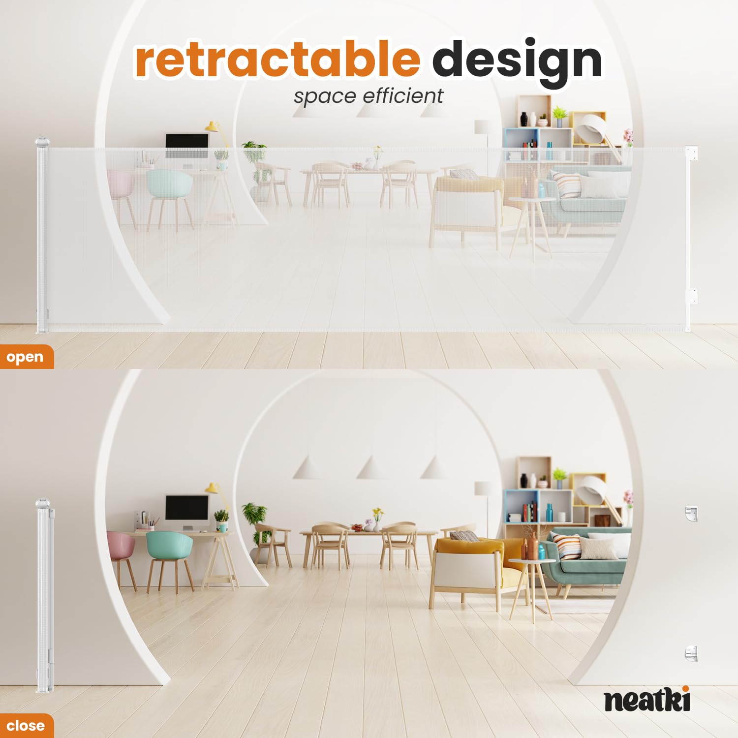 Neatki durable white gate materials balance durability and style in homes.