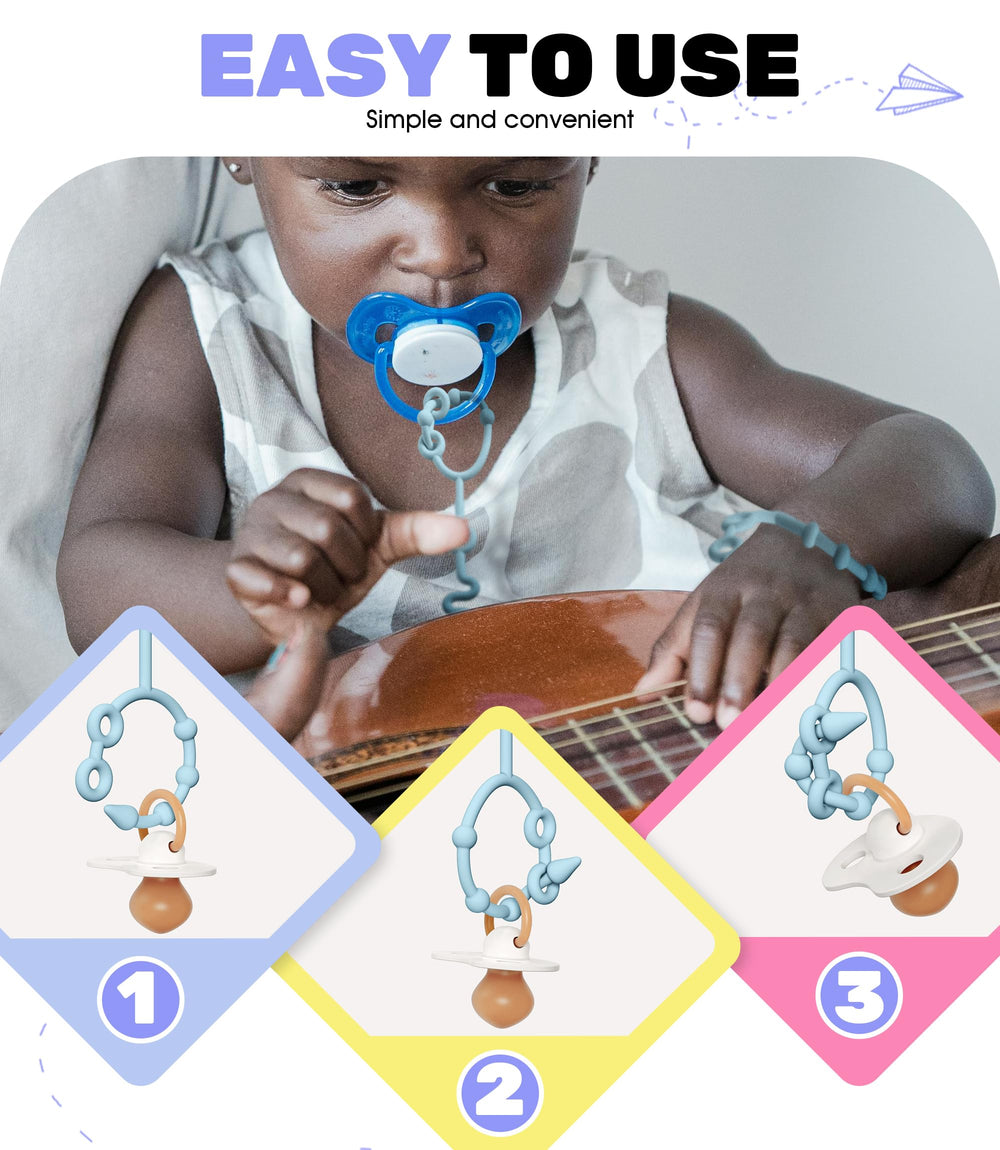 Neepanda pacifier clip strap crib or fence use keeps items within reach.