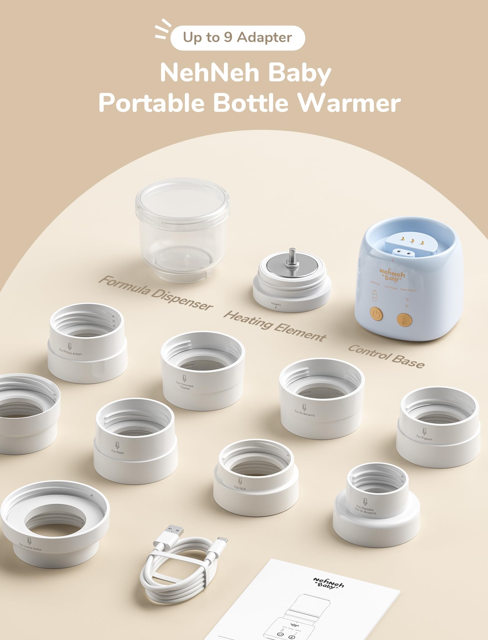 NehNeh travel-friendly design fits easily in bags and strollers