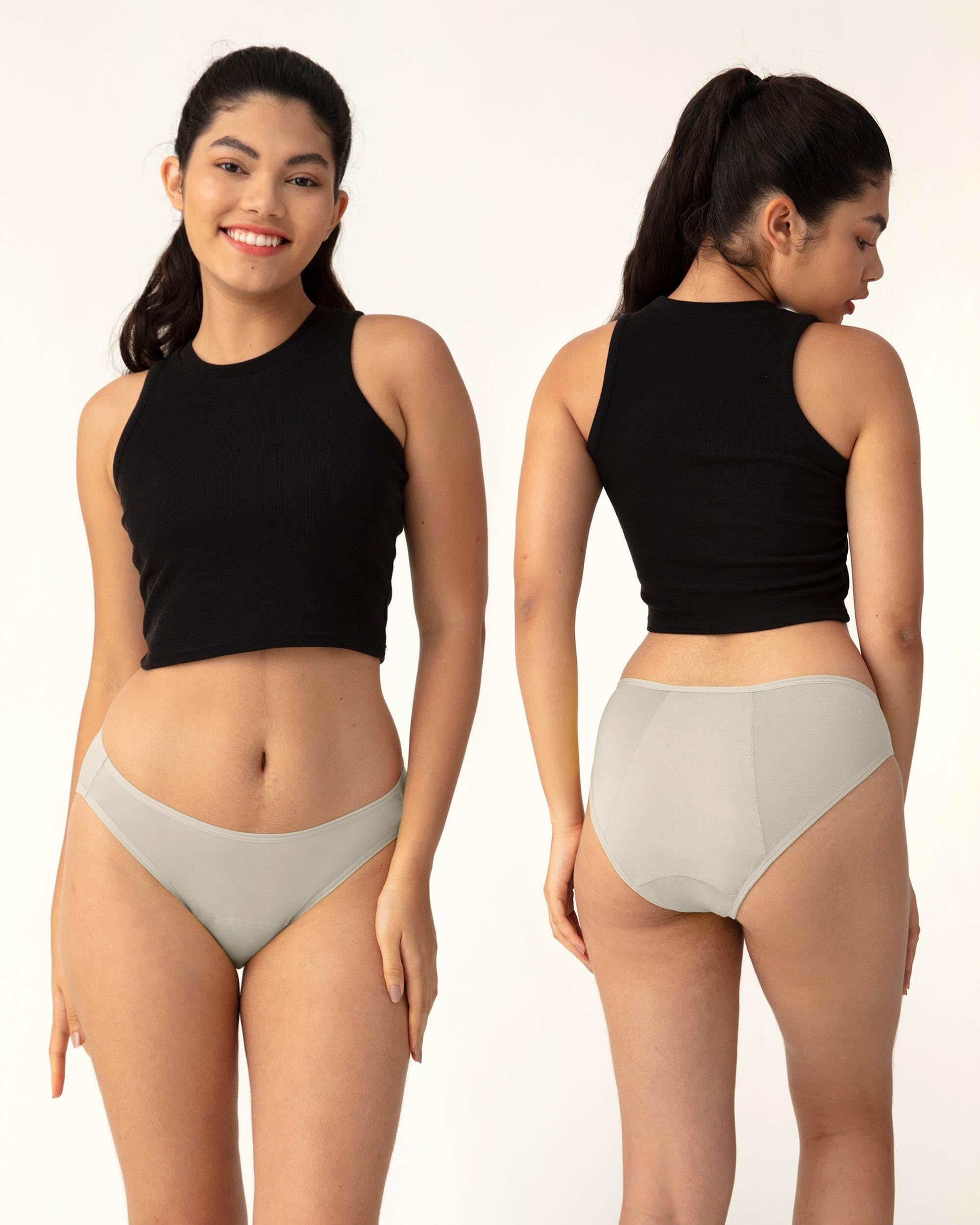 Neione Satori L side view highlighting lightweight, comfortable bikini cut for active days