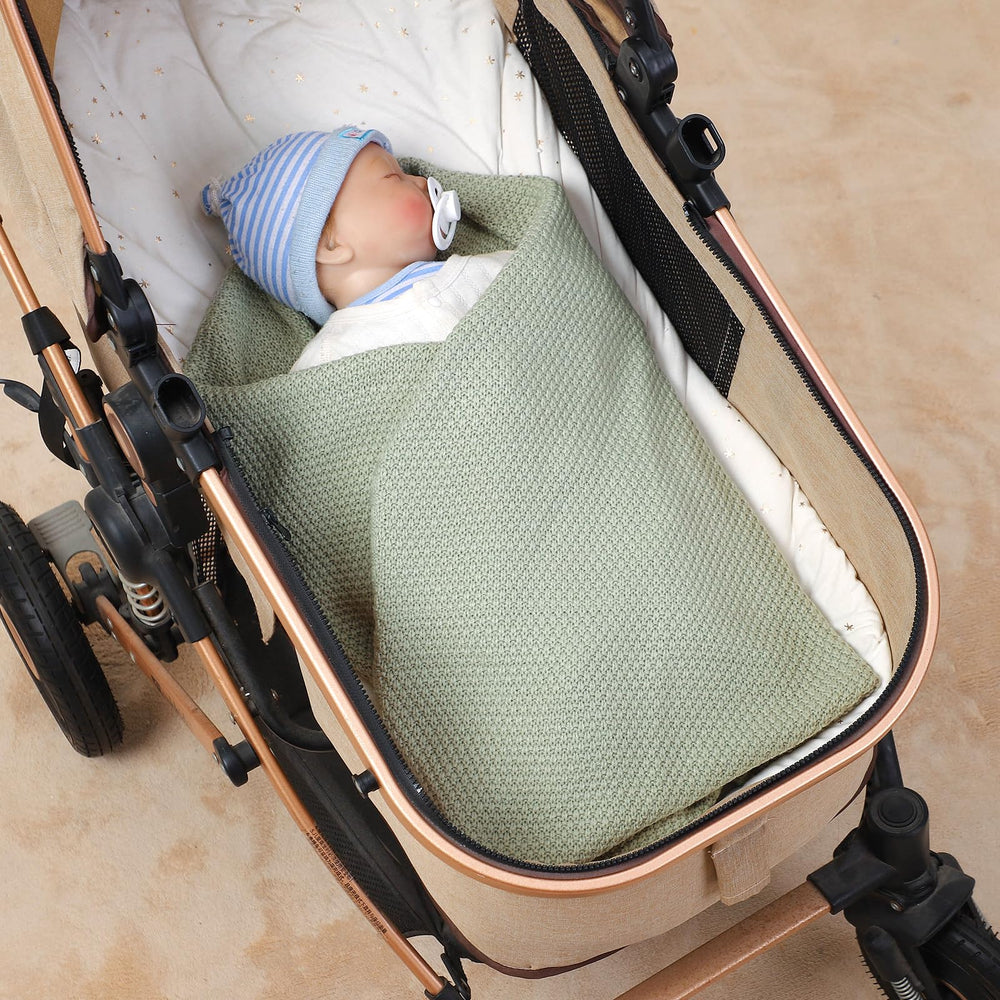 Neiwech baby blanket swaddle-style green setup ideal for cozy newborn swaddling