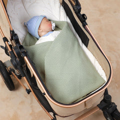 Neiwech baby blanket swaddle-style green setup ideal for cozy newborn swaddling