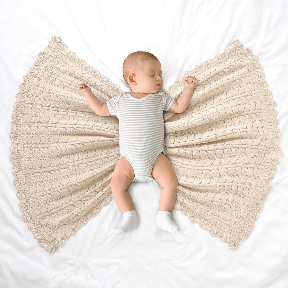 Neiwech cotton baby blanket 30x40 inches ideal for swaddling and cuddling.