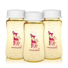 NENESUPPLY 11oz wide-mouth PPSU bottle with ergonomic design for easy feeding