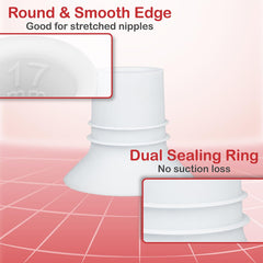 NENESUPPLY 17mm flange insert for Willow flange reduces size for comfortable pumping.