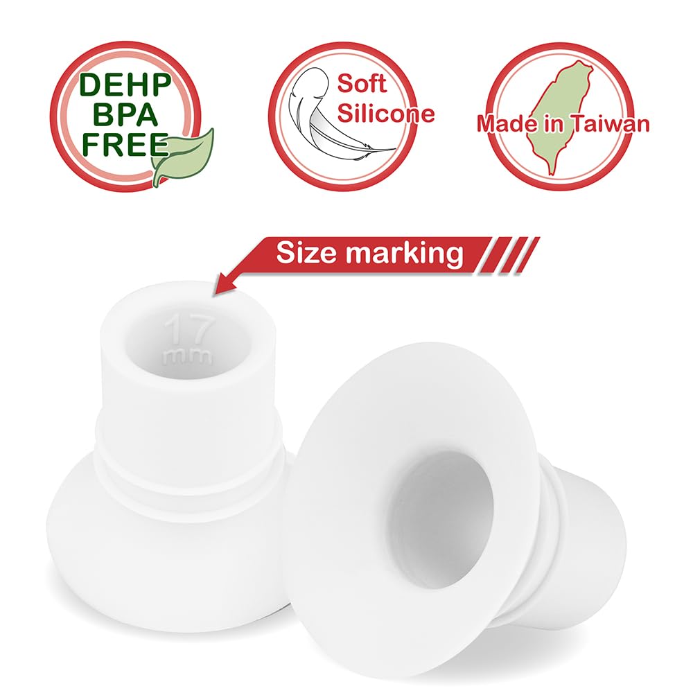 NENESUPPLY 17mm flange insert for Willow Go enables comfortable, compact pumping.