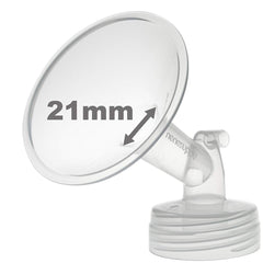 Nenesupply 21mm flange breastshield offers comfortable pumping sessions.