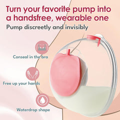 NENESUPPLY 24mm silicone flange offers comfortable fit during pumping